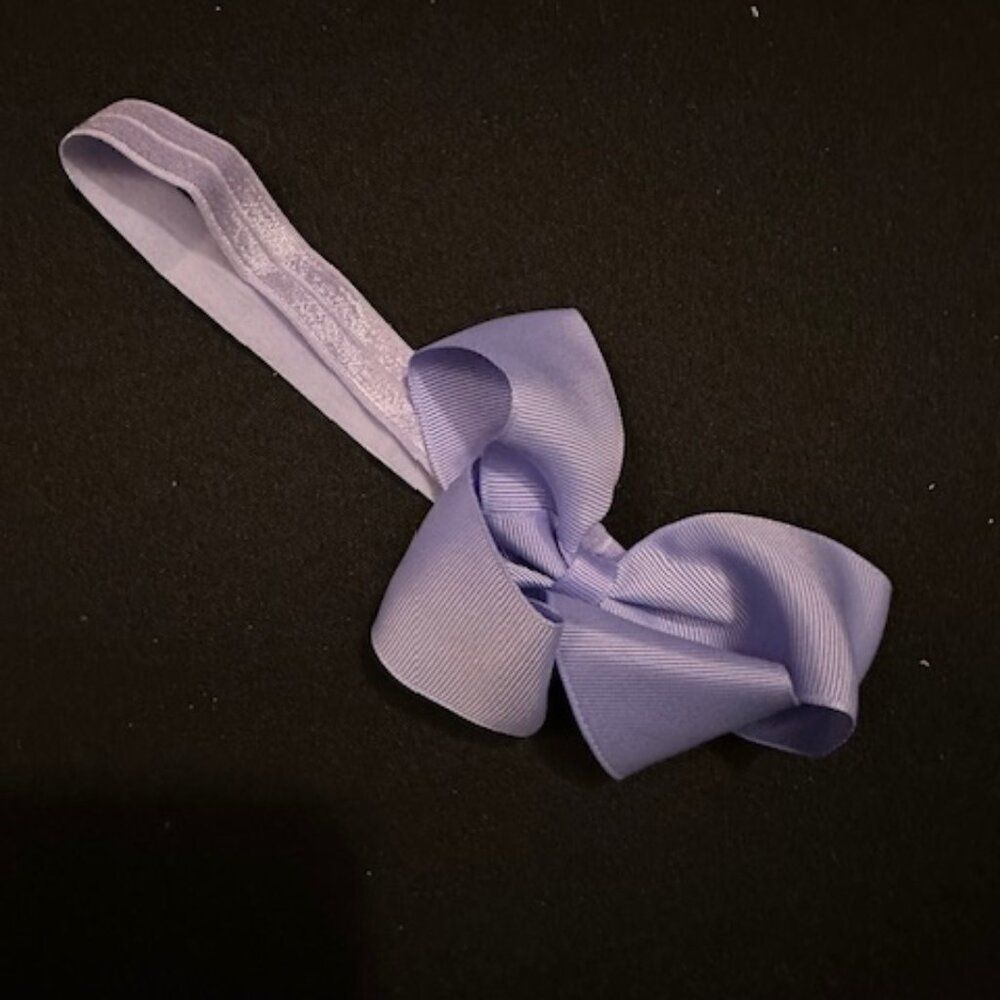 Lavender 4" Boutique Bow on FOE Headband  7264  Handmade NWT Boutique